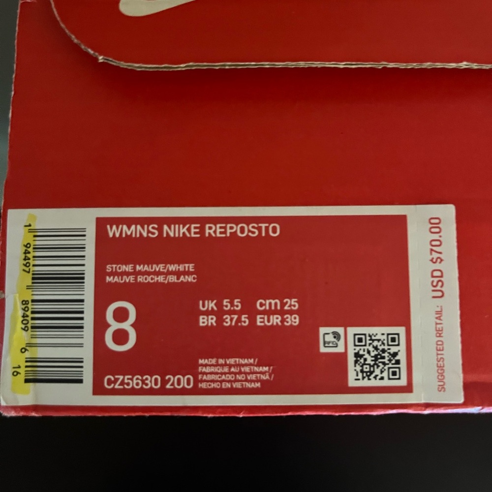Nike Reposto Running Shoe - 
Stone Mauve (Women's) Size 8 - Picture 2 of 4